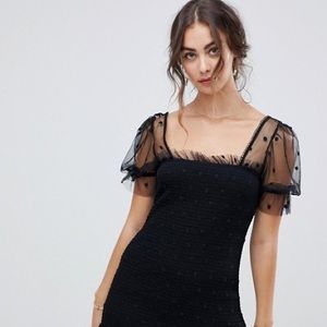 Stevie May River spot mesh mini dress